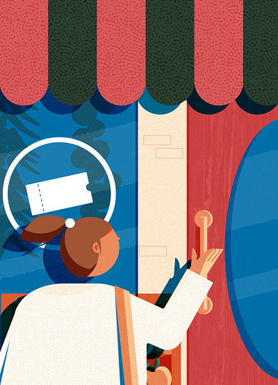 Skip the Gondola - a Guide to Venice by Vaporetto design editorial editorial illustration illustration illustrator italy minimal vector venice