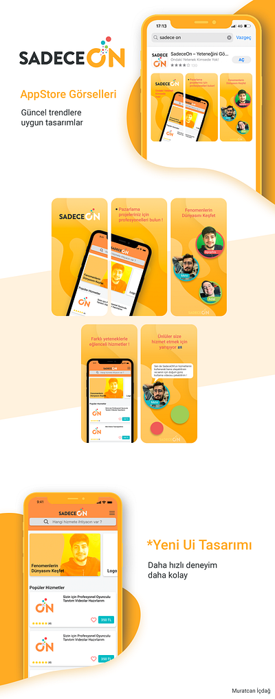 SadeceOn Project - New Ui & New App Store image branding colors design icon illustration logo minimal typography ui design ui ux vector