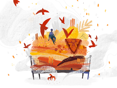 Autumn illustration procreate