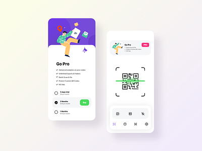 QR Code Scanner App android app animation app app design application business game ilustration iphone app marketing mobile app qr code qrcode responsive startup