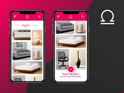 Home Page / Catalog - Barter App UI app design brands daily ui dailyui design furniture app grey lifestyle logo merchant pink services shop app shop logo shopping shopping app trading ui uiux ux