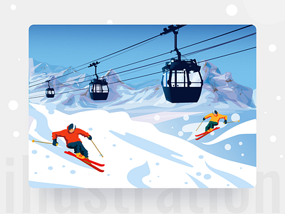 winter illustration adobe illustration adobe illustrator artwork design graphicdesign illustration illustration art illustration design illustration digital vector winter winter sports