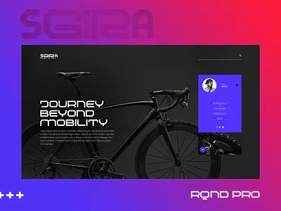 SGIRA Road Bikes | RQND Pro Case Study font rqndpro sanserif typeface typogaphy ui ux ui ux uiux user interface design userinterface web design website design