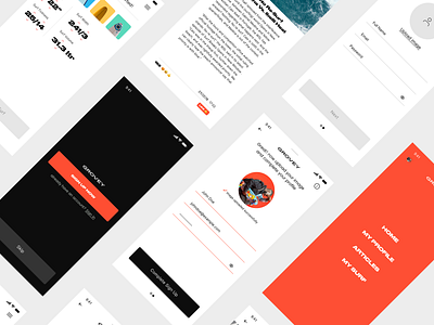 Grovey UI KIT - IOS 20+ Screens app appdesign design ios mobile ui uikit userexperiance userinterface ux