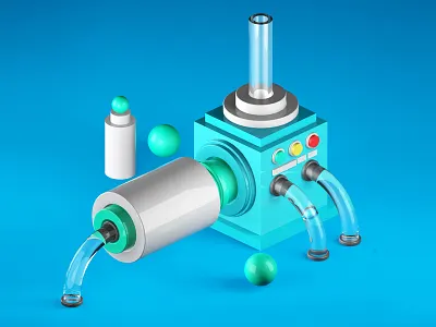 Mini Machine 3d design cinema 4d illustration mini machine