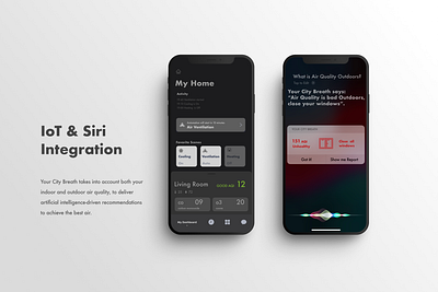 IoT & Siri Integration air challenge conditioning enviroment figma hackathon internet of things ios iot mobile app product design prototype siri smarthome ventilation voice assistant voice control