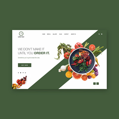 Restaurant Website UI Design blog food restaurant uidesign website xd