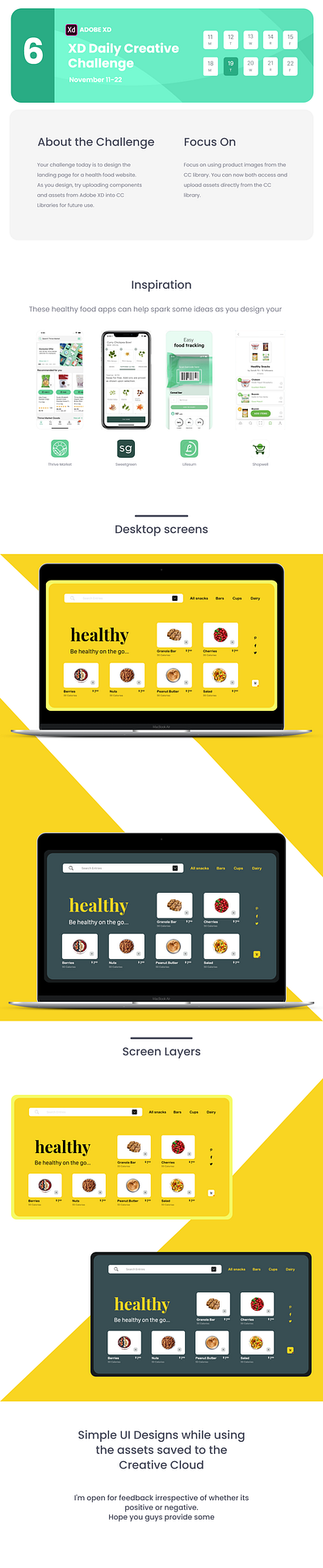 Healthy Food Landing Page design landing page landing page design landingpage ui ui design ux ux design web