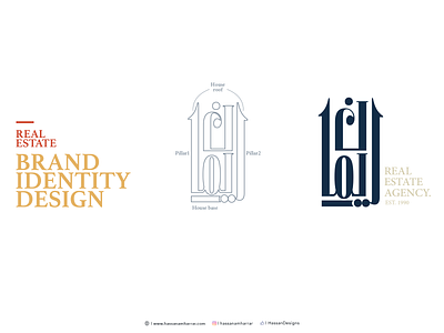 Real Estate Brand Identity arabic branding branding and identity calligraphy calligraphy and lettering artist canada identity illustration islamicart typography usa vector