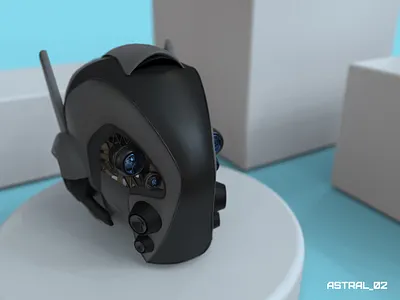 ASTRAL_02 – Sketched in VR concept concept design futuristic gravity sketch helmet industrial product vr