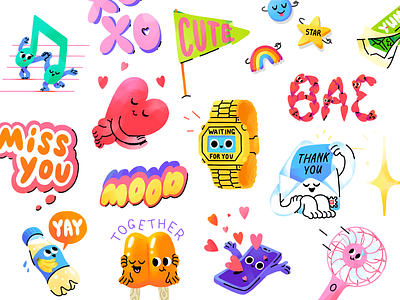 Good Mood Snapchat Stickers good illustration mishax mishaxgraphic mood snap snapchat stickerpack stickers