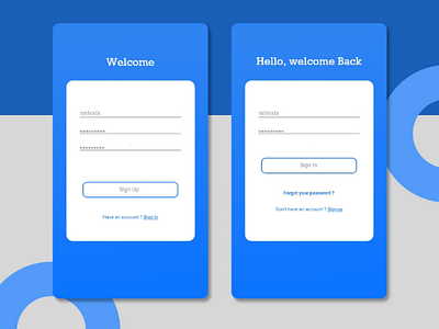 welcome screen app font hanhan login logup minimalist mobile signin signup simple smartphone typeface typography ui uiux ux welcome