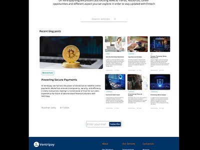 Blog landing page design graphic design mobile app mobile design ui uiux