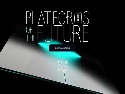Platforms of the Future 3d branding graphic design logo platform product spline splinetool ui ux webdesign