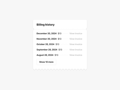 Billing history concept billing concept design flat design graphic design interface product product design ui ui design ui ux ux design web design website website design