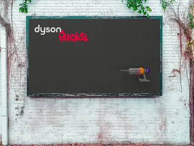 Dyson handheld 3d animation digital advertising digital billboard dooh houdini ooh redshift