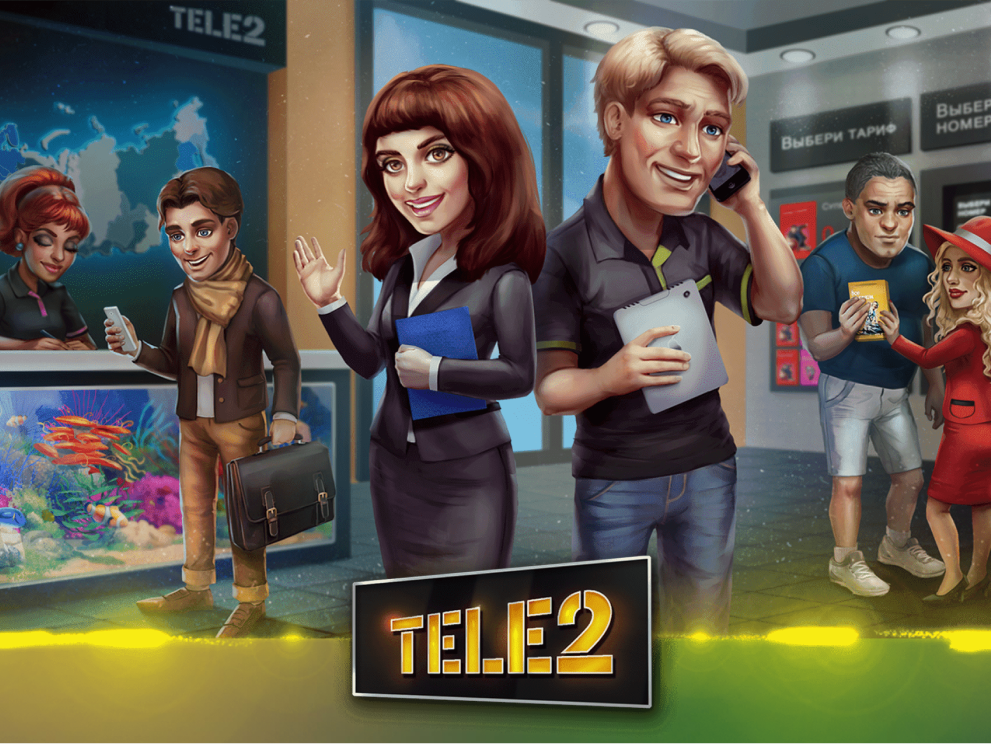 Симулятор Tele 2 digitalentertainment game gamedesign gamedevelopment gamingapp graphic design iosandroid mobilegame tele2game ui uiuxdesign