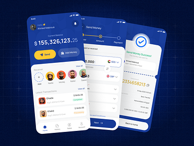 Ether Owned – International Money Transfer App finance international mobile app money transfers pounds transfers ui uxui design