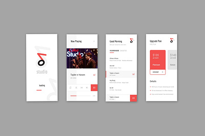 Song Studio app branding flat logo ui