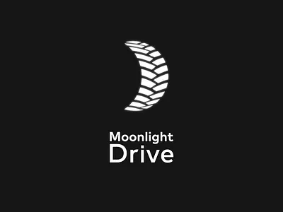 Moonlight branding car clever design dual meaning fun illustration logo moon moon logo moonlight night tire vehicle