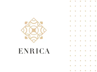 Enrica branding animation brand branding clean color creative design elegant flat geometric graphic graphic design identity logo logo design logotype mark minimal pattern vector