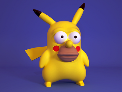 Homerchu 3d 3d model cinema 4d cinema4d design illustration render