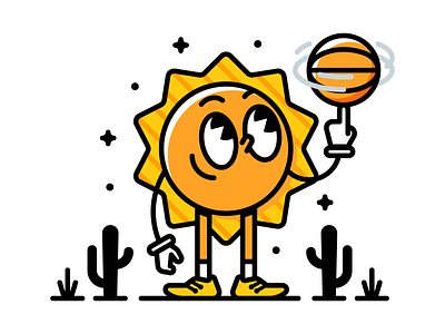 Suns adobeillustrator art artwork colored design dribbble illustration nba outline phoenix suns vector