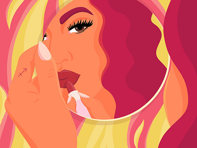 Sagittarius Season editorial illustration illustrator portrait