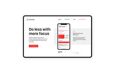 Stacked App Redesign adobe xd design exploration ui visual web design