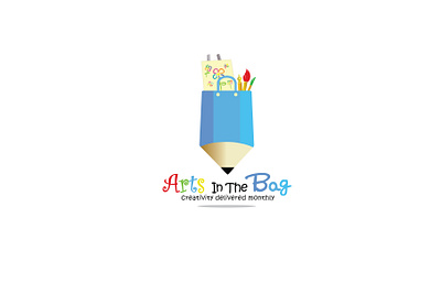 Arts In the Bag Logo art branding brush design icon illustration logo paint pencil vector