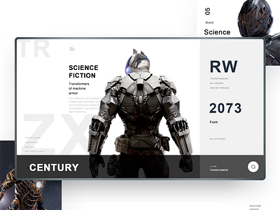 Machine armor 8 clean design game sketch ui web