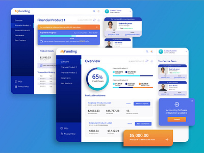 Finance Dashboard Exploration dashboad data visualization finance product design ux