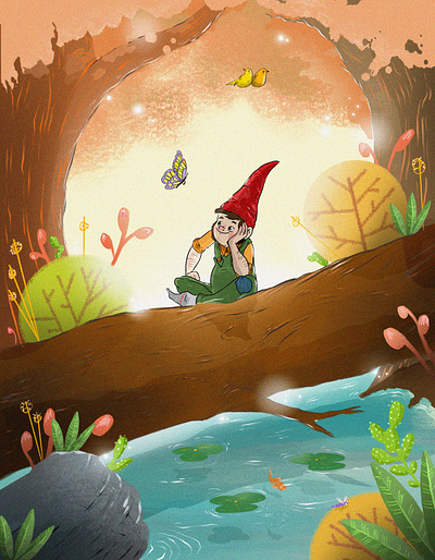 A Home For Gnome art artwork cover design illustration illustration art