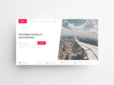 iFlight - A Flight Search & Booking Landing Page aircraft airline airplane airport booking dailui dailyui design drawing flight flight app flight booking flight search landing page landing page ui ui uid ux uxui web