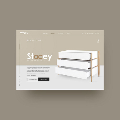 web design VIVERE Stacey Chest of Drawer animation app branding company design furniture interface interior logo typography ui uidesign uiux ux uxdesign web webdesign website