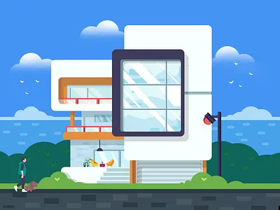 Building illustration illustration vector