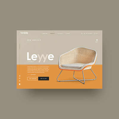 web design VIVERE Leyye Lounge Chaire branding company profile design furniture interior typography ui uidesign uiuxdesign ux uxdesign web webdesign website