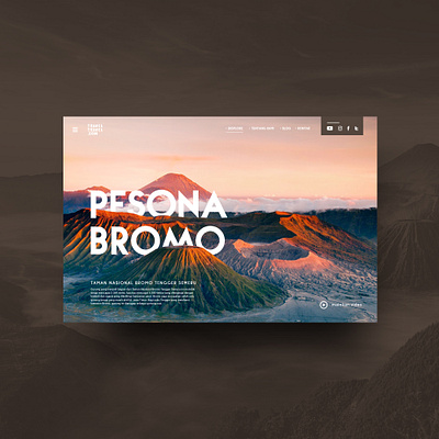 Web Design Pesona Bromo (travel-travel.com) branding company design tour tourism travel ui ui design ux vacation web web design webdesign