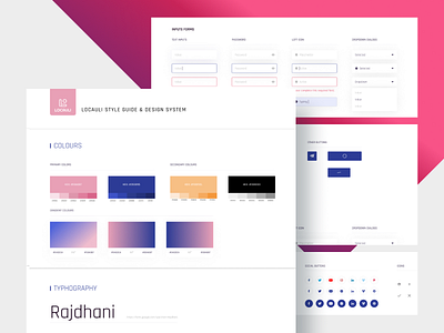 Locauli Styleguides brand concept design flat free styleguide styleguides