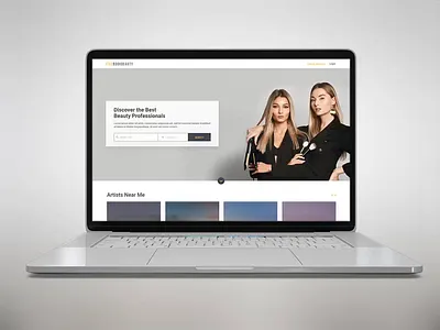 Beauty App Homepage beauty app branding clean custom web design design ecommerce homepage landing page minimal typography ui ux web website