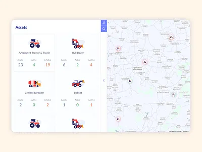 Smart Dashboard app application dashboard dashboard design dashboard ui map mapping remote rent track ux vehicle vehicles