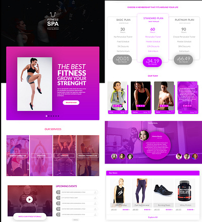 fitness awesome best design 2020 best ui best ui design best ux creative illustration design 2019 fitness fitness app home page design spa typography ux ui