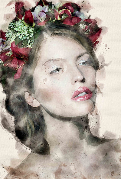 Watercolor painting illustration photoshop watercolor