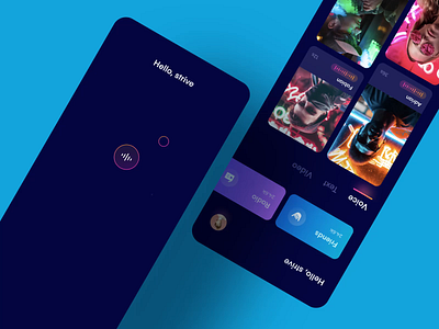 Voice Dating animation app design icon ui ux 应用 设计