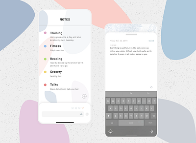 Note Widget Type 065 branding concept daily 100 challenge daily ui daily ui 065 design ios ios app iphonex journal mobile mobile app note widget type notes notes widget simple ui ui design white