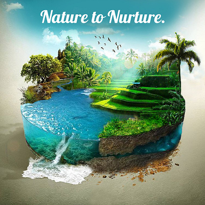 Nature to Nurture fitness lifestyle photo manipulation travel travel agency travel campaign turist