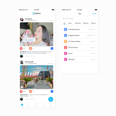 user interface for social commerce platform app design illustration ui ux