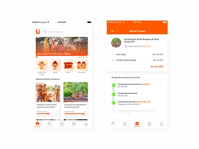sesuapp: mobile app for food donation app design ui ux