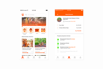 sesuapp: mobile app for food donation app design ui ux