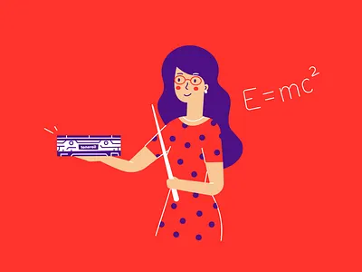 The teacher got a cartridge cartridge character icon illustration printer stroke teacher